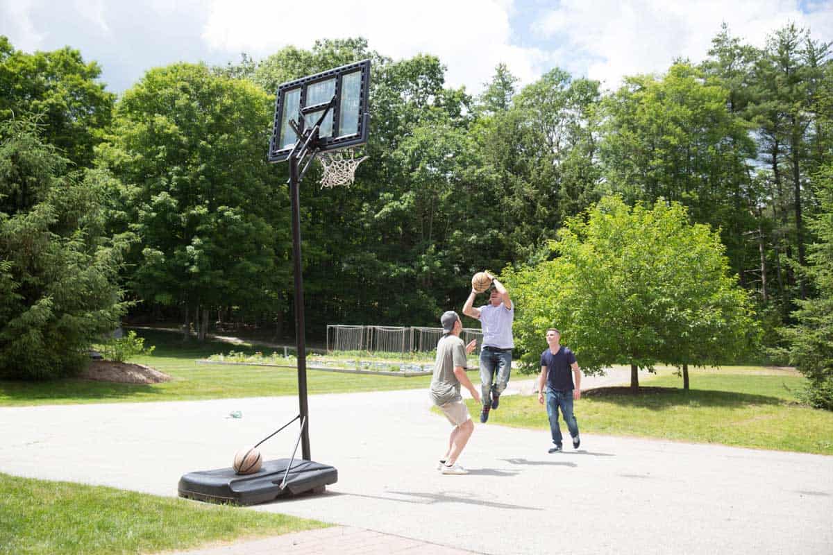The Plymouth House Addiction Recovery Fitness Basketball Court