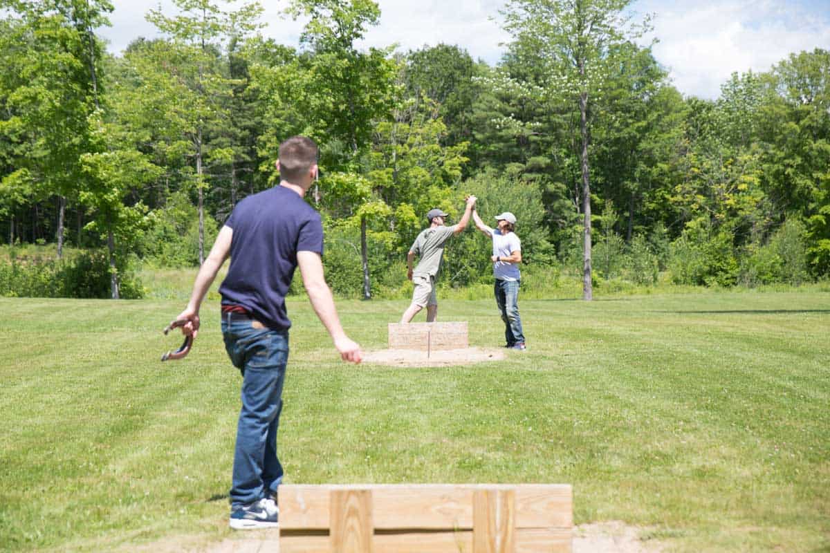 The Plymouth House Addiction Recovery Recreation Horseshoes