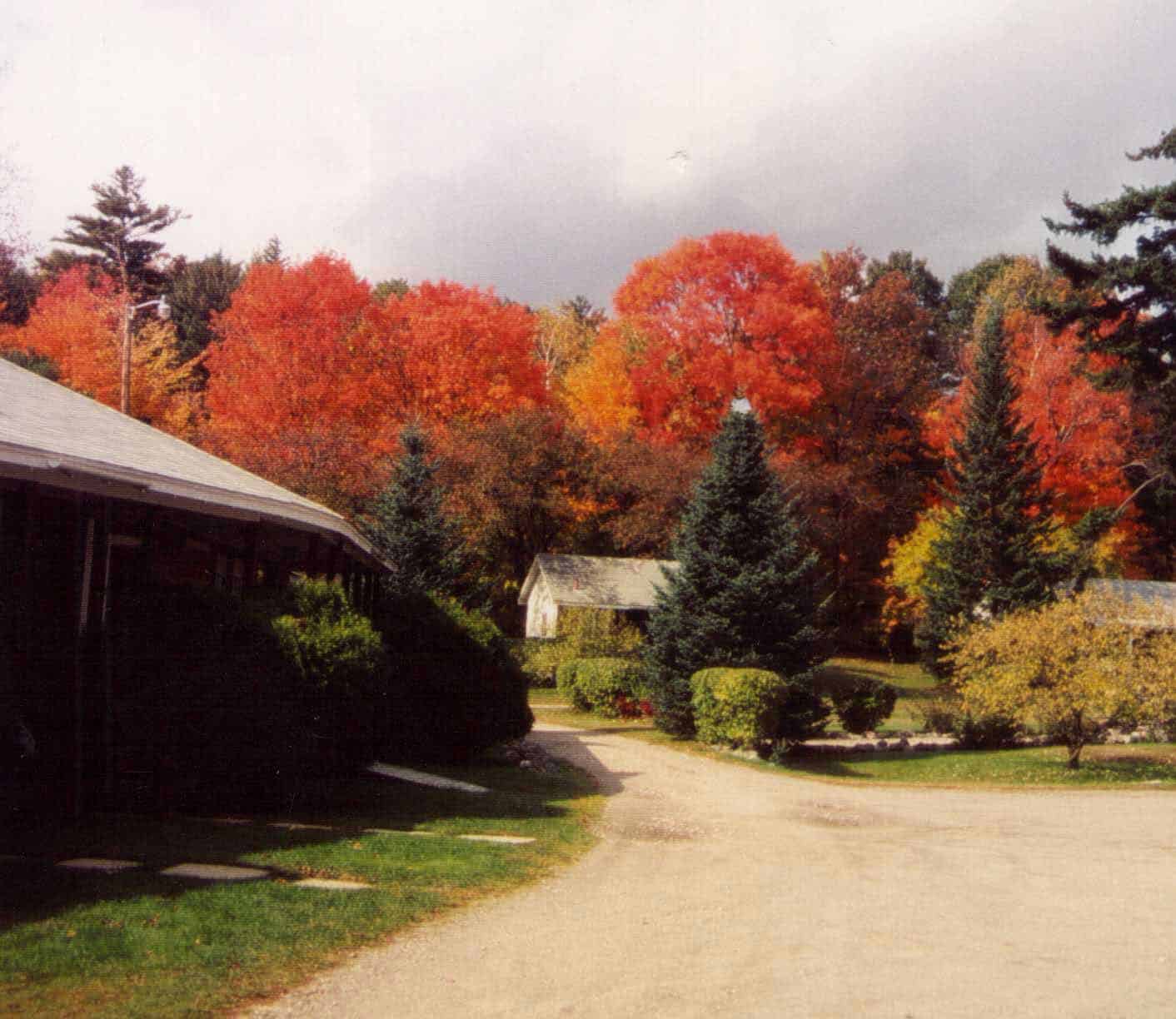 The Plymouth House in Fall